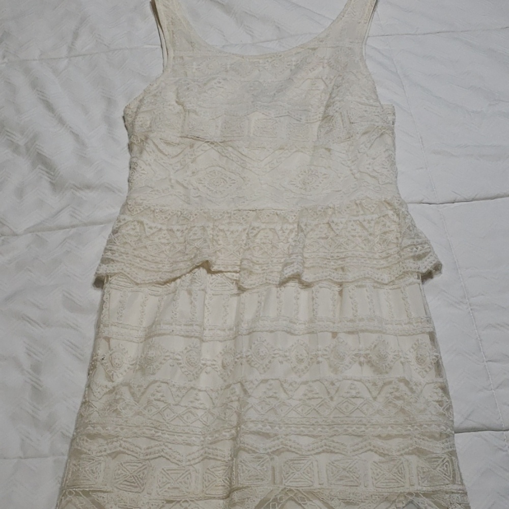Cream lace dress